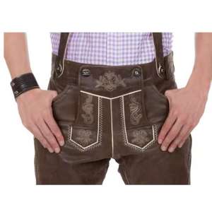 Shemax Trachten shorts pour hommes lederhosen gris ombré OEM personnalisé nouveau bavarois oktoberfest lederhosen - Product Image 6