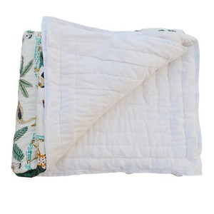 Edredón de algodón orgánico Mulmul 100%, suave, cómodo, patrón sólido, mantas de lino hechas a mano en la India, estilo moderno, personaje alegre - Product Image 5