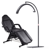 Lampe à cils de beauté multiple à LED Lampe cosmétique Demi-lune Appliques murales Lampe de sol pour cils Massage de chevet Lampe à anneaux de remplissage à LED