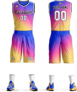Services OEM uniformes de basket-ball à bas quantité minimale de commande imprimés de logo personnalisé uniformes de basket-ball unisexes à bas prix - Product Image 4