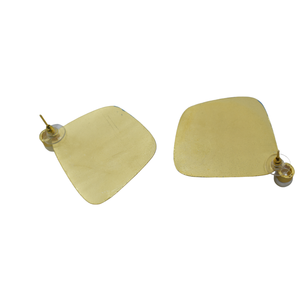 Vente en gros de boucles d'oreilles peintes à la main pour femmes 2024 Fabricant Fournisseur Boucles d'oreilles en pierre MOP plaquées or pour femmes et filles - Product Image 5