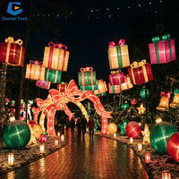 Schlüsselfertiges Weihnachtsbeleuchtungsprojekt: Verzauberte Pilzlaternen-Erlebniswelt für Themenparks und Lichtfeste – Globale Installation