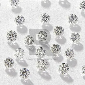 Kim Cương CVD HPHT Màu Trắng 0.003 Carat Đến 10 Carat Trồng Trong Phòng Thí Nghiệm Hình Tròn Với Giá Bán Buôn