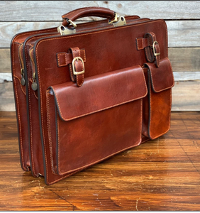 Laptop Bag, <b>Leather</b> Bag, Gift for Him, Shoulder Bag, Mens <b>Briefcase</b> Computer Sling Gifts for Him <b>Leather</b> <b>Briefcase</b> Man - Product Image 1
