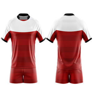 Conjunto de camiseta de rugby unisex, uniforme deportivo profesional de secado rápido y transpirable, ropa deportiva personalizable para adultos - Product Image 6
