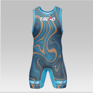 Combinaison de lutte pour hommes, uniforme personnalisé, sublimation, ajustement extensible, vente en gros, combinaison respirante de lutte de haute qualité - Product Image 1