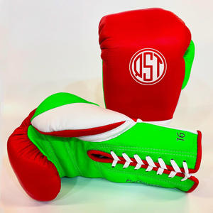 Gants de boxe à lacets d'usine en gros conception personnalisée logo gants de poinçonnage soutien du poignet gant d'entraînement de combat de boxe confortable - Product Image 4