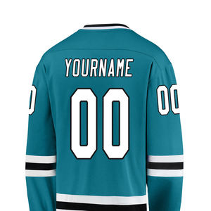 Maillot de hockey sur glace brodé sur mesure et personnalisé, vêtements de sports d'équipe OEM pour adultes, dernier modèle, uniforme par sublimation, vente en gros - Product Image 4