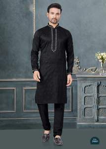 Seda pura de moda con bordado de lentejuelas Trabajo Kurta Pijama Fabricante y proveedor de India a la tarifa más baja - Product Image 5