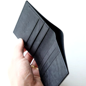 Monedero corto de cuero genuino hecho a mano con cierre abierto estilo clásico Vintage para hombre al por mayor con función antirrobo tarjetero - Product Image 1