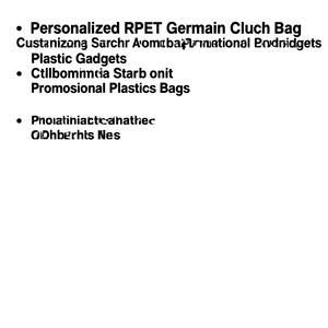 Borsa Clutch Personalizzata in RPET Geranium, Gadget Promozionale in Plastica Personalizzabile - Product Image 3