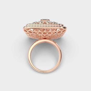 แหวนหมั้นทองคำแท้ 14K รูปทรงควีนเอลิซาเบธ ดีไซน์หรูหรา แรงบันดาลใจจากคนดัง พร้อมดีไซน์หลากหลายสไตล์ เหมาะสำหรับงานแต่งงานและหมั้น - Product Image 4