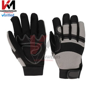 Guantes de mecánico de seguridad Industrial de alta resistencia Guantes de trabajo de cuero de primera calidad Función antiestática Soldadura Jardinería Conducción personalizada - Product Image 2