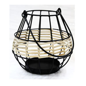 Porte-bougie en métal minimaliste fait main, imperméable, avec poignée, logo personnalisé pour la décoration intérieure/extérieure, jardin/terrasse - Product Image 6