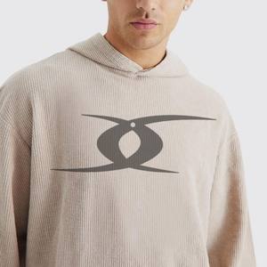 Chándal acampanado lavado ácido para hombre, conjunto de pantalones de chándal acampanados apilados y Sudadera con capucha, chándal desgastado con estampado 3D de lavado ácido - Product Image 3