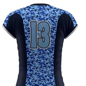 Camiseta de Voleibol de Diseño Personalizado, Manga Corta, Transpirable, de Secado Rápido, 100% Poliéster, Unisex, para Todas las Temporadas, Marca OEM - Product Image 4