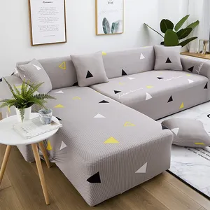 Housse Canape Elastic L Shape Couch Sofa Covers Sheets Modern Copridivano 3 Posti Sectional Cubre Sofas Covers For Sofa