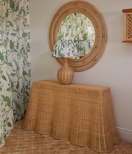 Mặt Hàng Mới Mây Sò Nhập Giao Diện Điều Khiển Đồ Nội Thất Nhà Tự Nhiên Boho Mây Cổ Điển Bảng Đồ Nội Thất Phòng Khách Made In Việt Nam - Product Image 5