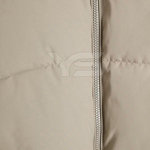 Chaqueta bomber de invierno para hombre, chaqueta acolchada impermeable a prueba de viento y transpirable con cuello levantado, chaqueta con cremallera de talla grande y logotipo personalizado - Product Image 6