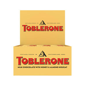 Barras de chocolate con leche Toblerone de 100g, paquete de 72 unidades, cantidades completas de paletas para cadenas de supermercados y distribución a clubes mayoristas - Product Image 6