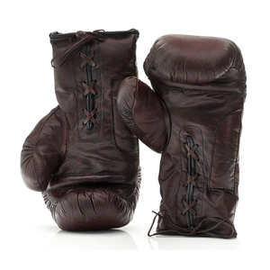 Gants de boxe professionnels en cuir 100% avec logo personnalisé VINTAGE - Product Image 3