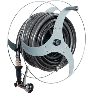 Soporte de Pared para Manguera ALBA TURBO, 427 mm de Ancho y 215 mm de Profundidad, Incluye Manguera de Jardín de 25 m y Accesorios - Product Image 1
