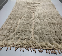 Gris doux fait à la main marocain Beni Mrirt laine tapis tissé à la main marocain tapis berbère fait à la main OEM