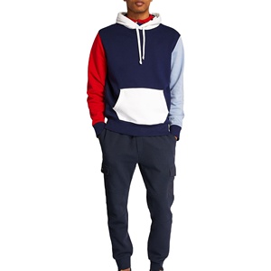 Jersey con capucha de patrón sólido informal para hombre, 100% de algodón polar, logotipo personalizado bordado, Sudadera con capucha térmica transpirable de secado rápido para invierno - Product Image 1