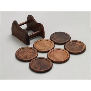 Round Wood <b>Coasters</b> Custom <b>Heat</b> Insulation Handcrafted Sublimation <b>coaster</b> Wooden and Resin <b>Coasters</b> - Product Image 2