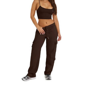 Pantalones Cargo de Moda para Mujer, Estilo Urbano, Pantalones Utilitarios, Fabricante Mayorista - Product Image 5