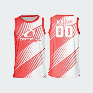 Camiseta de Baloncesto de Verano sin Mangas de Alta Calidad, Tejido de Malla Transpirable, Impresión por Transferencia de Calor, 100% Poliéster, Secado Rápido, Talla Grande - Product Image 2