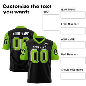 Maillot de football américain personnalisé de haute qualité pour hommes Uniforme de club d'équipe à manches courtes pour adultes - Product Image 4