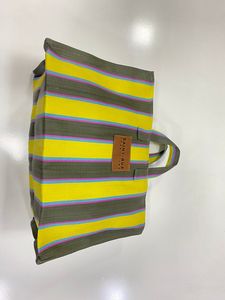 Custom Eco-Friendly Reusable Zipper <b>Plastic</b> Woven Striped Shopping Bag Handloom Made Recycled Beach Bags Cosmetic Bags Cases - Product Image 3