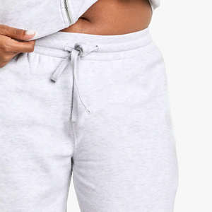 Ensemble deux pièces décontracté pour femme, marque personnalisée, uni, au-dessus du genou, vêtements de sport, survêtement, 100% coton, séchage rapide, respirant, écologique, 2026 - Product Image 3