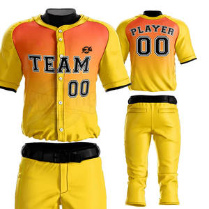 Personnalisable 100% Polyester Hommes Baseball Jersey Respirant Sportswear dans Set Design Plus Taille Uniforme Personnalisé - Product Image 6