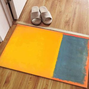 Tapis imprimé en 3D inspiré de Mark Rothko, décoration moderne antidérapante, avec tapis à poils doux - Product Image 5