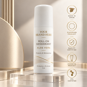 Private Label Aloë Vera Roll-On Deodorant 75ml |   Alcohol- en aluminiumvrij |   OEM Fabrikant Spanje - Product Image 1