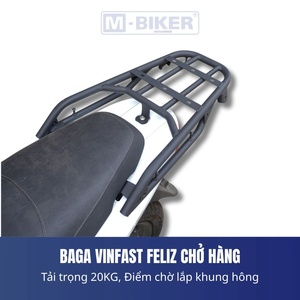 แร็คท้ายรถแบบแข็งแรงพิเศษ Feliz สำหรับสกู๊ตเตอร์ไฟฟ้า Vinfast Mbiker ติดตั้งและถอดออกได้ง่าย อุปกรณ์เสริมสำหรับสกู๊ตเตอร์ - Product Image 5