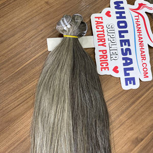 [สินค้ามาใหม่ ฤดูใบไม้ผลิ 2026] ชุดผมแท้สีเทาธรรมชาติ - ผมตรงธรรมชาติแบบไม่ผ่านกระบวนการ - สีเกลือพริกไทย - ผลงานชิ้นเอกจากผู้บริจาคคนเดียว - Product Image 4