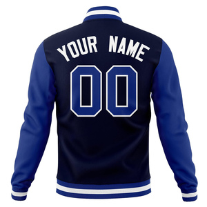 Venta al por mayor de alta calidad de los hombres Varsity chaquetas de cuello alto Elegante ropa de calle de moda hacer su propio logotipo chaquetas universitarias - Product Image 6