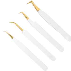 Pinzas de Acero Inoxidable Personalizadas al por Mayor para Extensión de Pestañas, Puntas de Fibra de Precisión, Diseño Duradero, Alta Calidad, Personalizables - Product Image 5