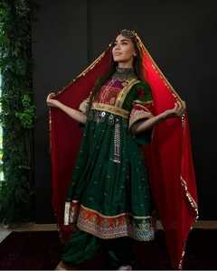 Vestido Tradicional Bordado para Mujer 2025, Vestido Festivo Afgano Kuchi, Cultura Pashtún, Vestido Afgano Kuchi con Bordado Tribal Hecho a Mano - Product Image 4