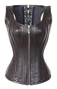 Corset en cuir Accessoire de mode d'entraînement à la taille sans cruauté avec une élégance intemporelle et un style chic et audacieux - Product Image 3