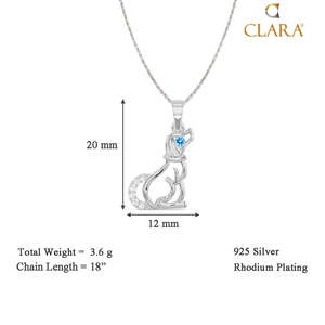 Collier pendentif chien CLARA fait main en argent sterling 925 avec sertissage clos et plaqué or, idéal pour un cadeau ou une fête, motif numéroté - Product Image 4