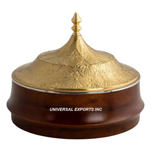 Casserole de table de luxe faite à la main de concepteur nouveau chauffe-plats en métal classique et vente chaude en gros - Product Image 3