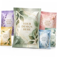 Emballage personnalisé pour sachets de vapeur de douche à impression numérique multi-SKU, format sur mesure, scellé sur trois côtés, emballage vide uniquement, OEM ODM