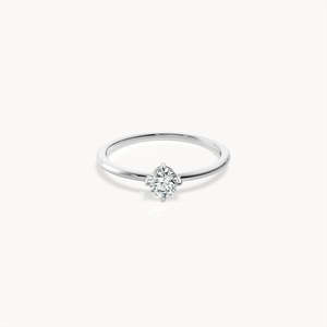 Bague de fiançailles Elian en or 14 carats avec diamant de laboratoire - Product Image 1