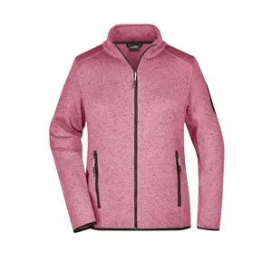 Chaqueta de Forro Polar Tejida Personalizada para Mujer, para Senderismo, con Bolsillo Impermeable - Product Image 3