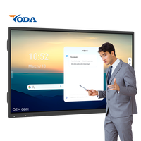 75 Écran plat Hd LCD intelligent Android 4k bon marché d'usine Meilleur panneau interactif intelligent