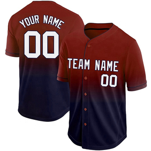 Maillot de baseball/softball pour adultes de qualité supérieure, respirant, personnalisable, antibactérien, séchage rapide, 100% polyester, pour la compétition - Product Image 2
